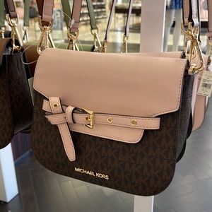Michael Kors Emilia Small Crossbody Bag Powder Blush Multi
